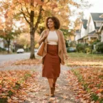 10 Plus Size Fall Skirt Outfits for Curvy Women