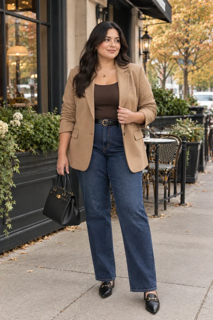 Blazer + Dark Denim