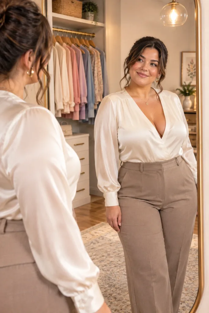Bra With A V-Neck Top