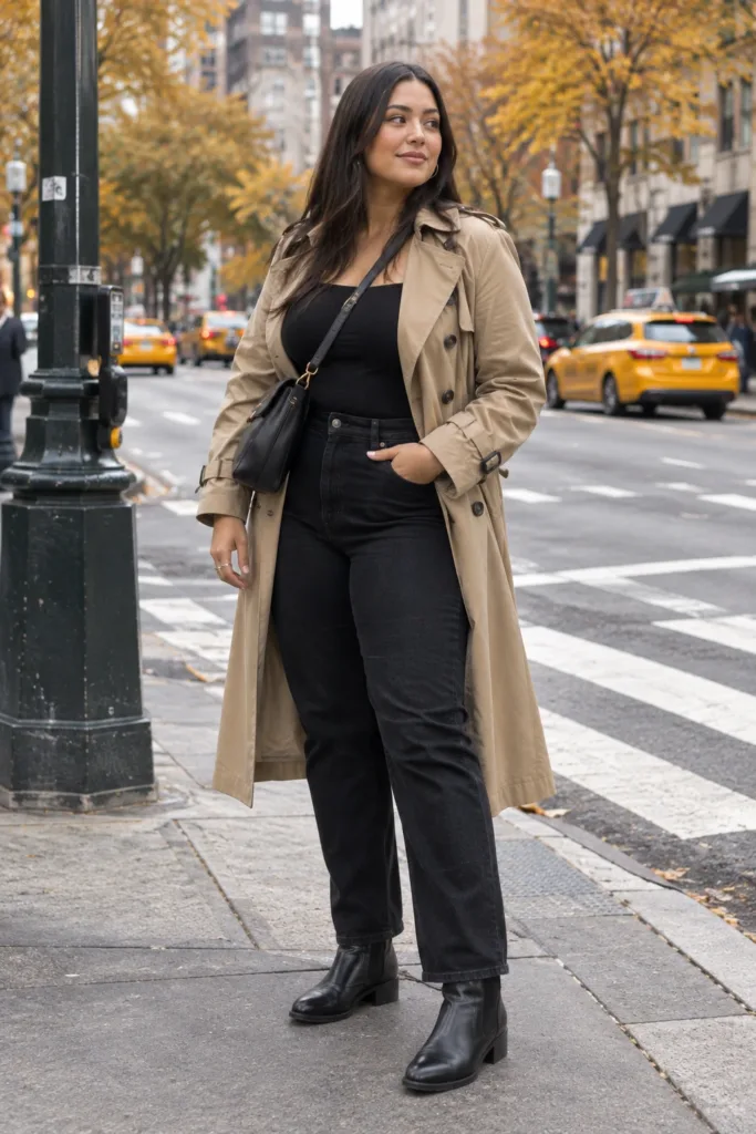 City Chic Trench Coat