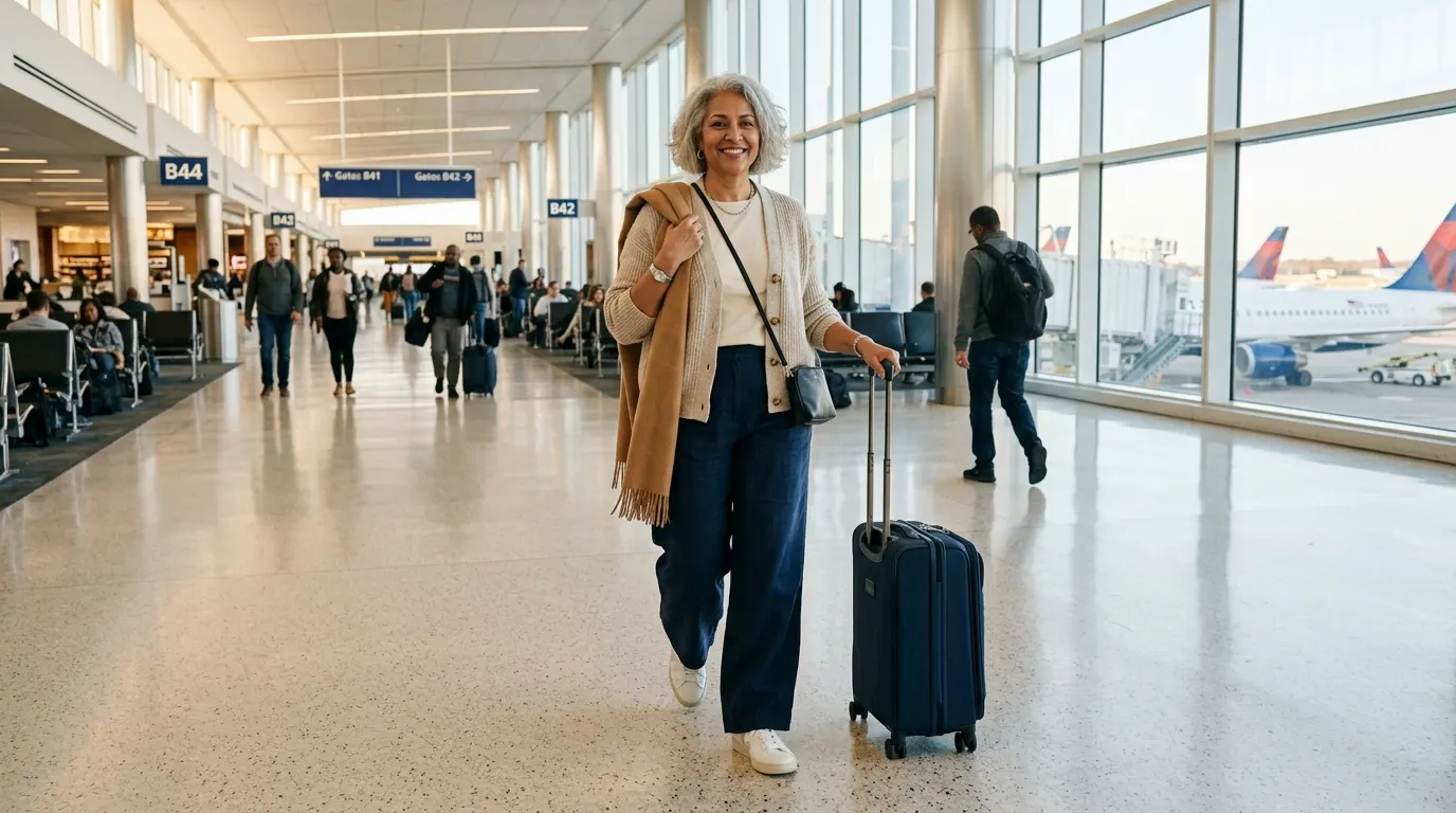 Cozy Fall Travel Outfits for Women Over 50 10 Flight Looks