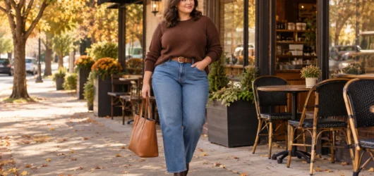 4 Cute Casual Fall Outfits for Curvy Women That Feel Good All Day