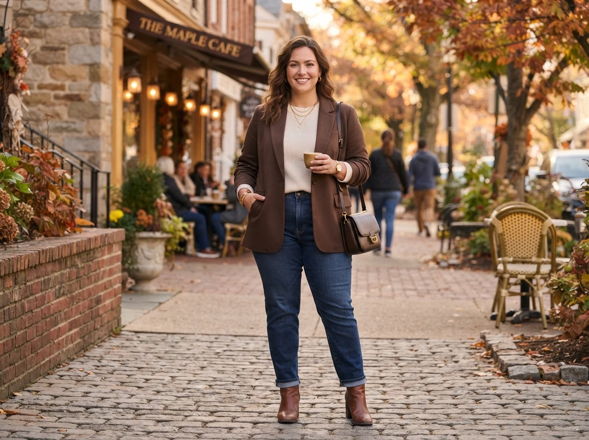 Cute Plus Size Fall Outfits for Women With a Big Stomach