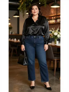 Dark Denim + Elevated Statement Top