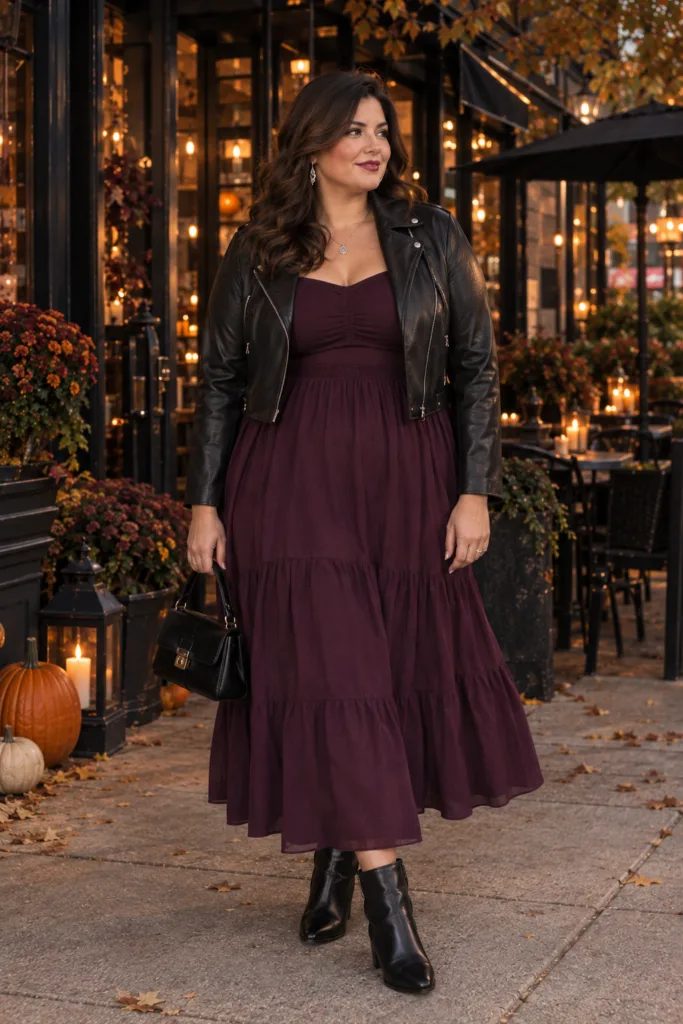 Dark Romantic Midi Dress