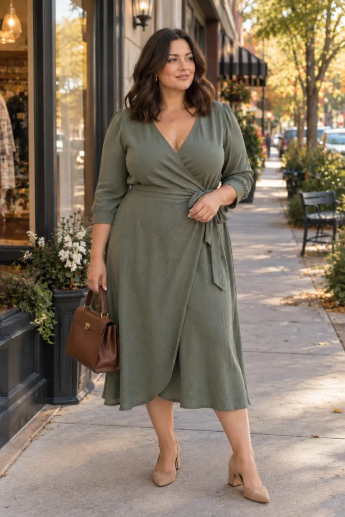 Dress With Natural Waist Placement