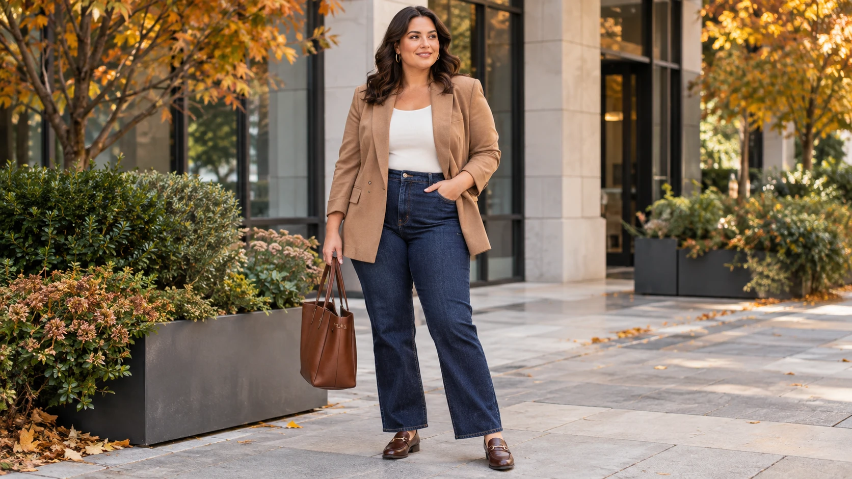 4 Fall Work Outfits for Curvy Women That Feel Comfortable & Look Polished
