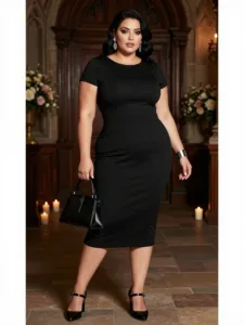 Gothic-Inspired Black Dress + Silver Accessories