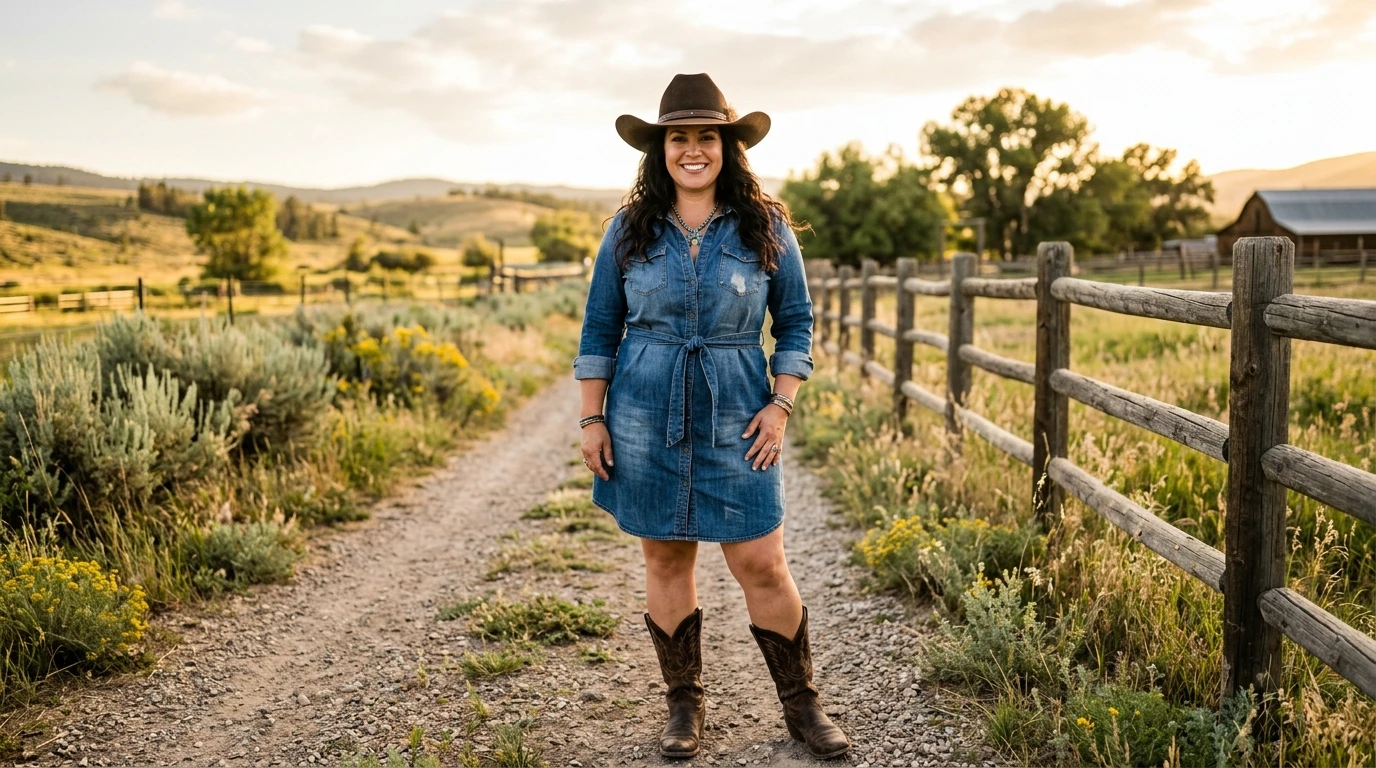 How to Style Cowboy Boots for Plus Size Women