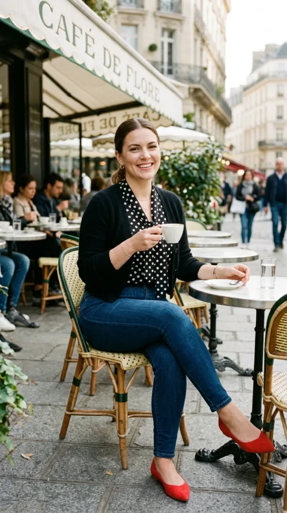 Parisian Polka Dot Blouse