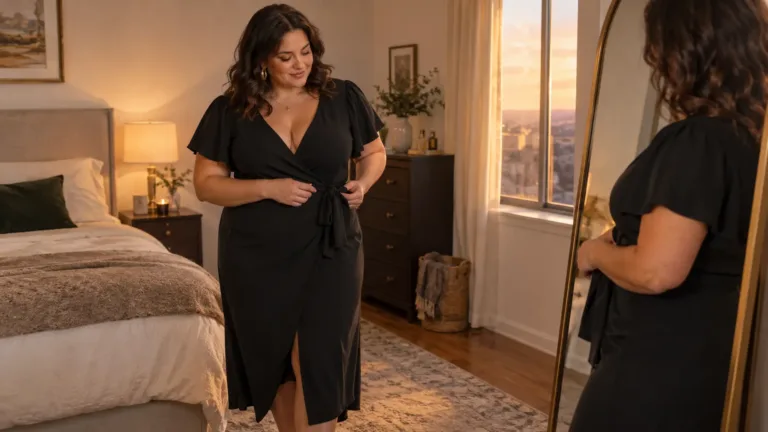 Plus Size Black Cocktail Dresses for Curvy Women