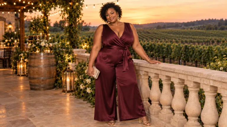 Plus Size Wedding Guest Jumpsuit Outfits Women