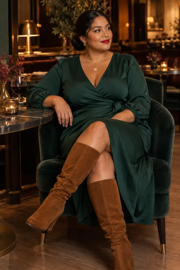 Romantic Dinner Wrap Dress