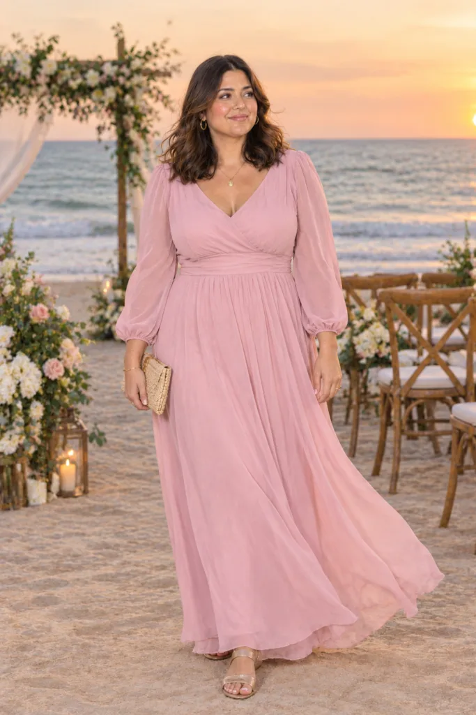 Soft Pink Beach Maxi