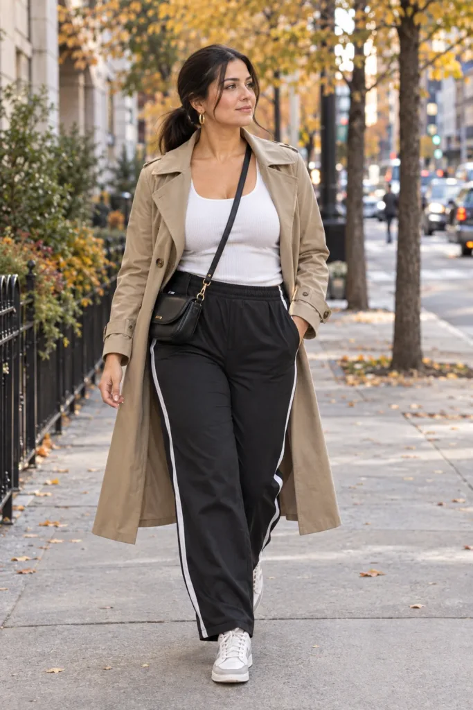 Sporty Luxe Track Pants