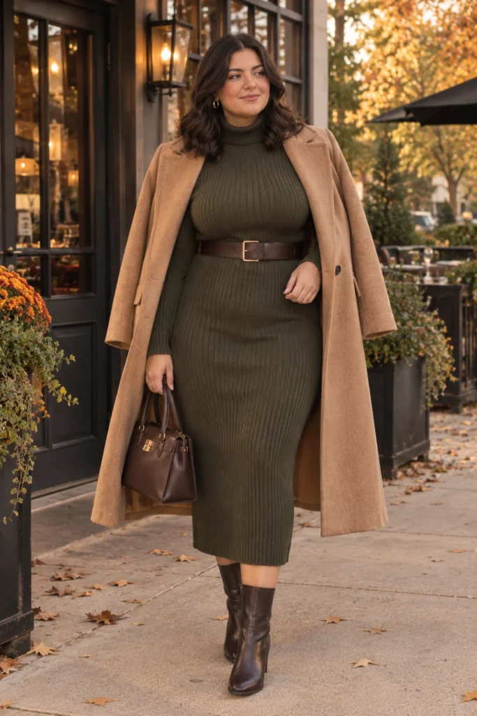 Sweater Dress + Ankle Boots
