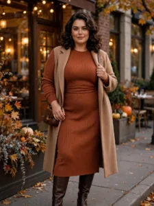 Sweater Dress + Knee-High Boots