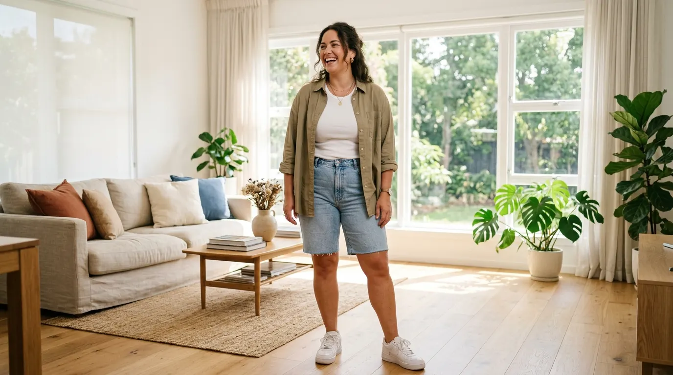 The Best Summer Outfits with Denim Bermuda Shorts