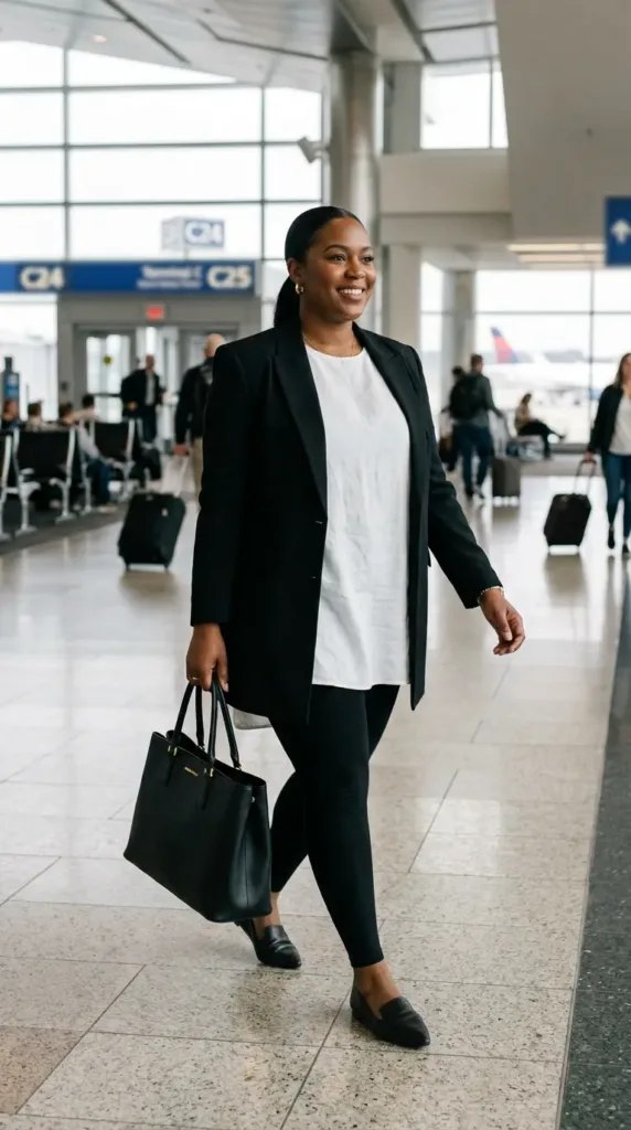The Blazer + Tunic + Leggings Power Look