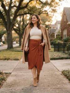 The Bloated-Day Wrap Skirt Fix