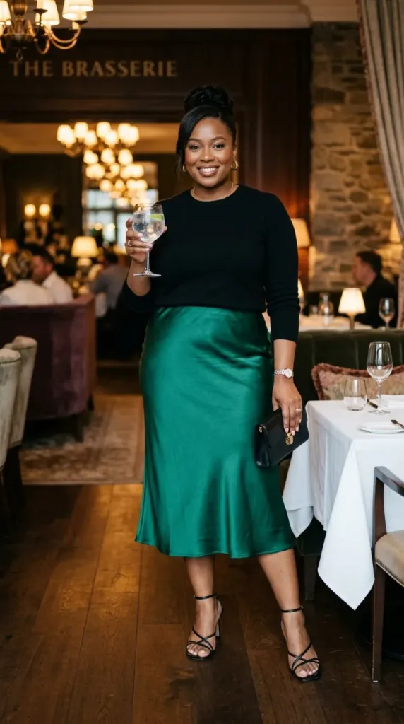 The Client Dinner Slip Skirt