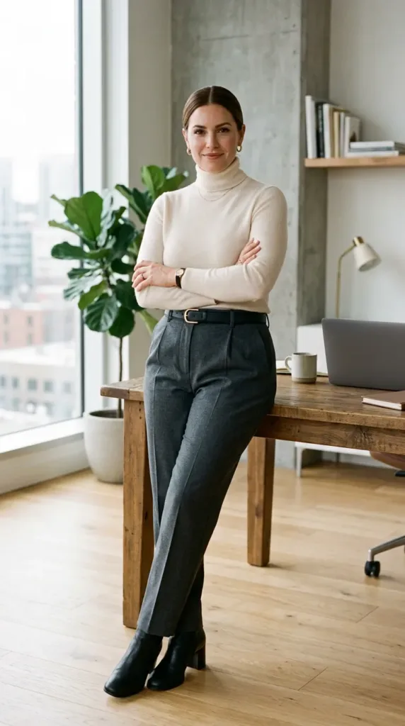 The Cozy Chic Turtleneck & Trousers