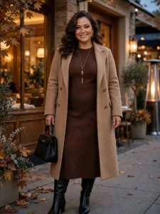 The Cozy Sweater Dress & Tall Boots Look