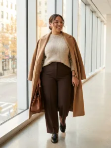 The Cozy Sweater & Wide-Leg Trouser Outfit