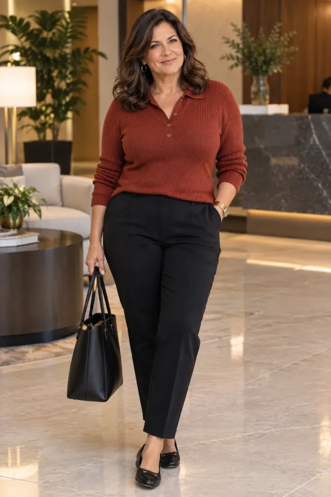 Work to dinner everyday outfit for women over 50