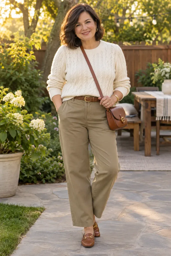 Family gathering everyday outfit for women over 50
