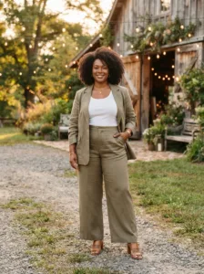 The Khaki Utility Trouser Set