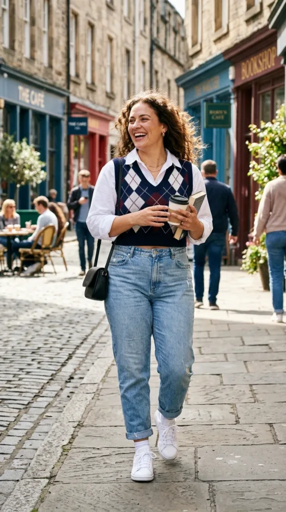 The Modern Preppy Cropped Vest