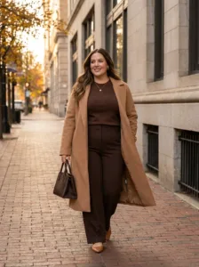 The Monochrome Knit & Wide-Leg Pants Outfit