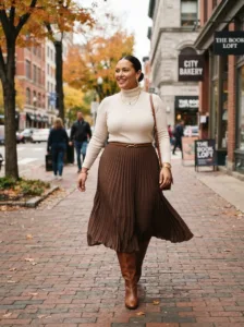 The No-Thigh-Rub Pleated Midi