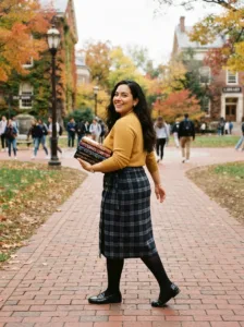 The Plaid Wrap Skirt for Budget-Friendly Prep