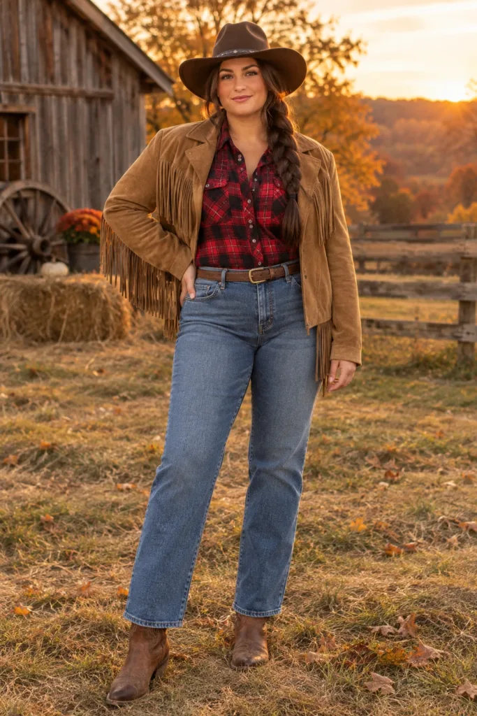 The Rustic Suede and Denim Combo