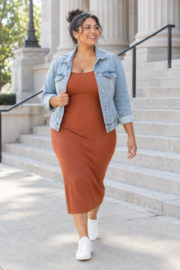 The Sporty-Chic Knit Dress