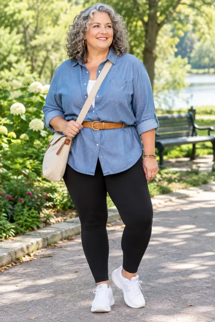 Comfortable standing all day outfit for women over 50