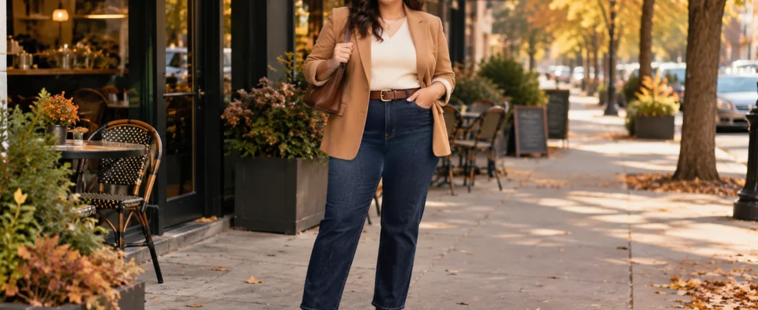 4 Fall Outfits for Curvy Women That Feel Stylish, Comfortable & Easy