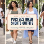 10 Amazing Plus Size Summer Biker Shorts Outfit Ideas