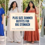 10 Amazing Plus Size Summer Outfits for Big Stomach Women
