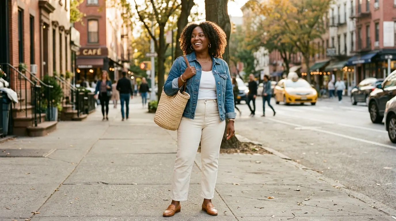 10 Denim Jacket Outfits for Plus-Size Women
