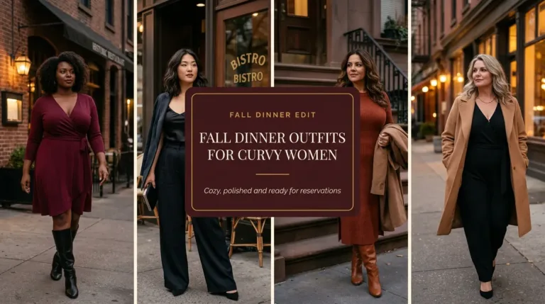 10 Fall Dinner Outfit Ideas for Curvy Women
