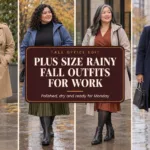 10 Gorgeous Plus Size Rainy Fall Outfits for Work