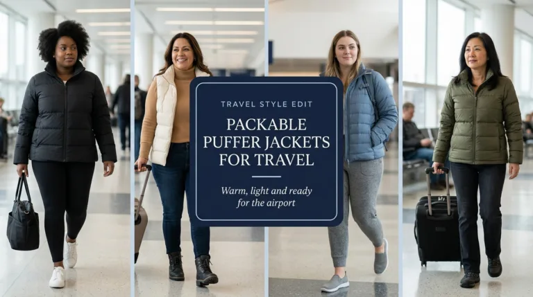 10 Packable Puffer Outfits for Winter Trips and Flights