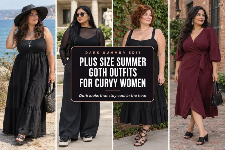 10 Plus Size Summer Goth Outfits for Curvy Women