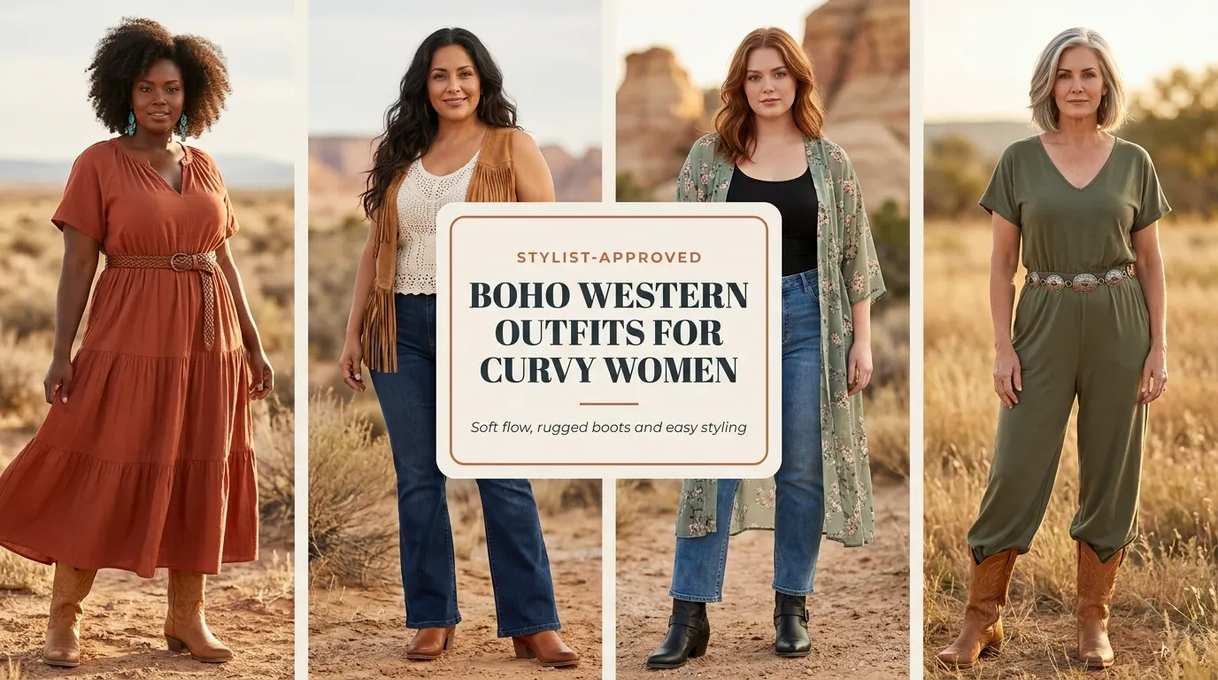 10 Stunning Boho Western Outfits for Curvy Women