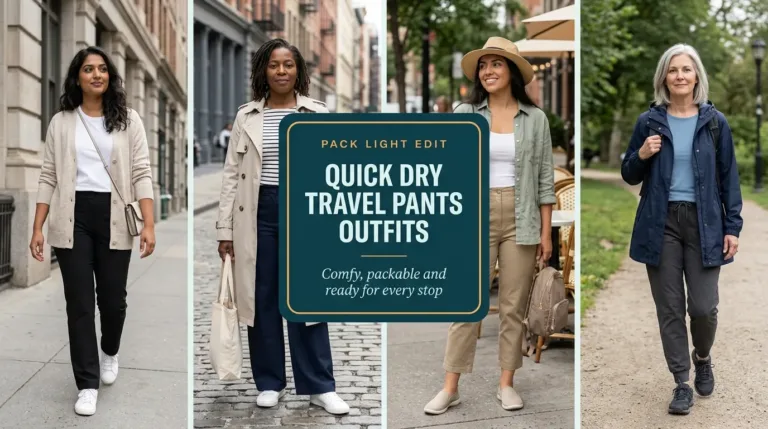 10 Travel Pants Outfits That Dry Fast and Look Sharp