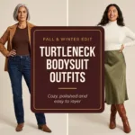 10 Turtleneck Bodysuit Outfits for Fall and Winter