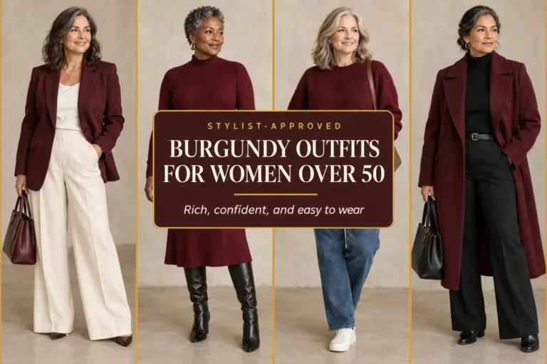 Burgundy Style Guide for Women Over 50